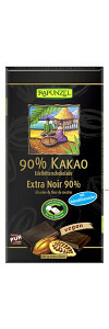 Bitterschokolade 90% Kakao mit Kokosblütenzucker Bio